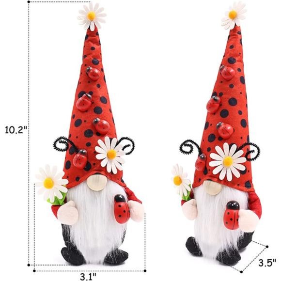 Ladybug Gnomes Ladybug Kitchen Tiered Tray Decor Ladybird Gnomes Plush Swedish - Picture 2 of 6